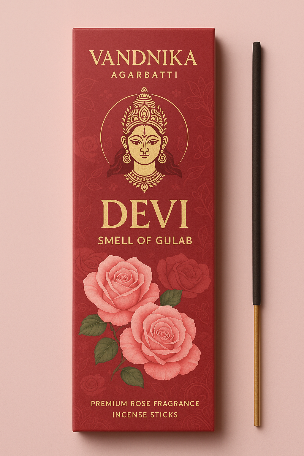 Devi – Smell of Gulab Agarbatti | Premium Rose Incense Sticks by Vandnika